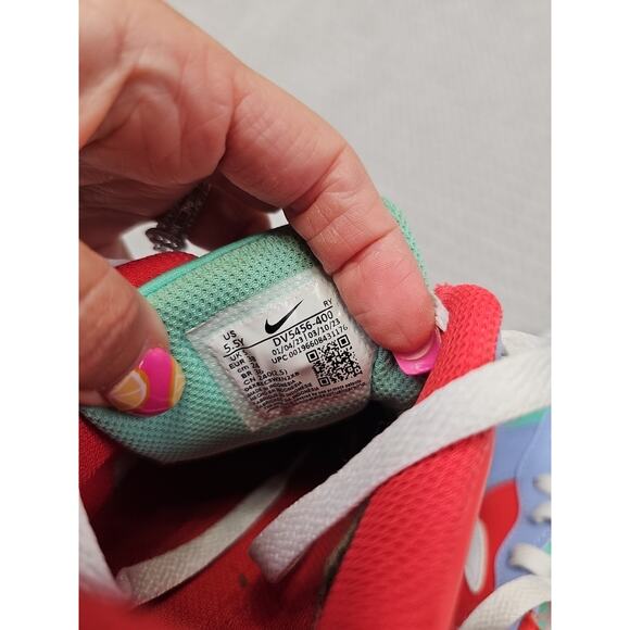 Nike Shoes Youth Size 5.5 Court Borough Low Recraft Cobalt Bliss Sneaker - Picture 9 of 10